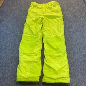 Columbia Bugaboo Kids XL 18 20 Neon Yellow OmniTech Parachute Ski Snow Pants